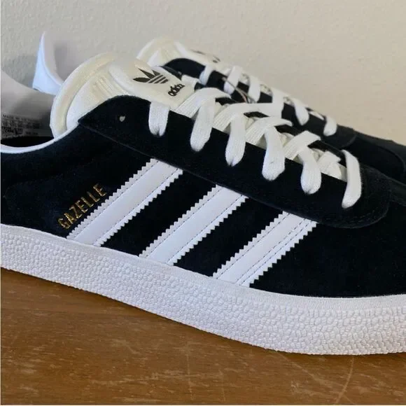 adidas Gazelle ADV Suede Black/White Skateboarding Sneakers Shoes - Picture 2 of 8